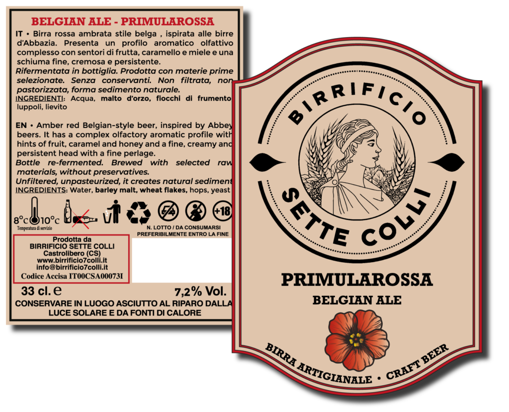 ETICHETTA BIRRIFICIO SETTE COLLI